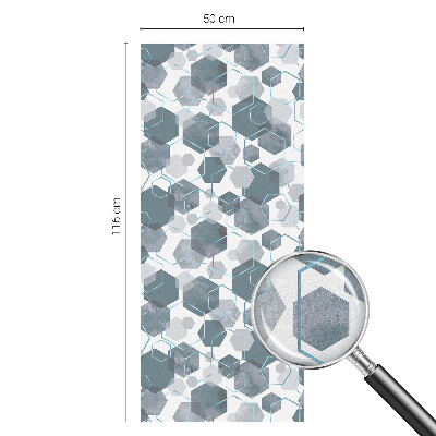 Pieninė plėvelė langams su raštu Geometriniai šešiakampiai
