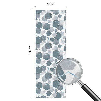 Pieninė plėvelė langams su raštu Geometriniai šešiakampiai