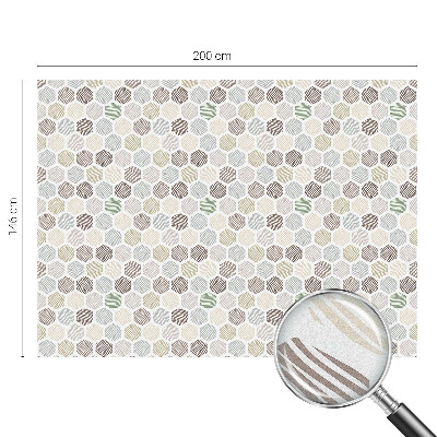 Matinė klijuojama plėvelė langams Geometrinės bangos