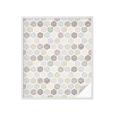 Matinė klijuojama plėvelė langams Geometrinės bangos