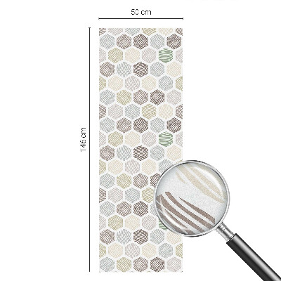 Matinė klijuojama plėvelė langams Geometrinės bangos