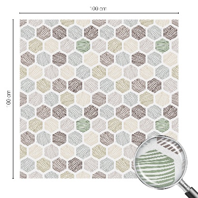 Matinė klijuojama plėvelė langams Geometrinės bangos