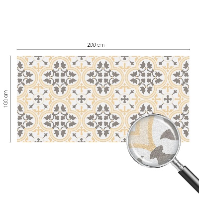 Matinė plėvelė langams su vitražo efektu Augalų raštai