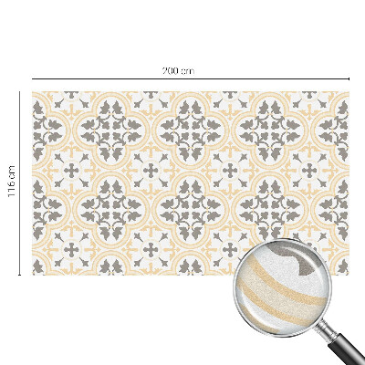 Matinė plėvelė langams su vitražo efektu Augalų raštai