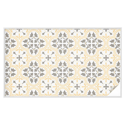 Matinė plėvelė langams su vitražo efektu Augalų raštai