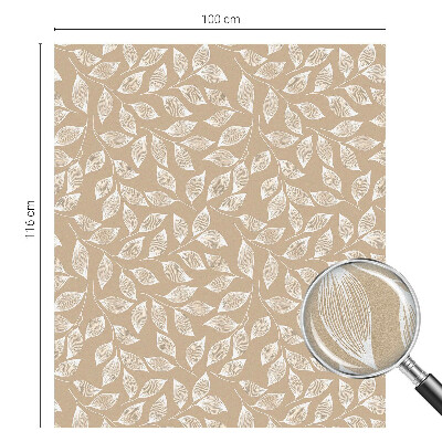 Plėvelė langams privatumui vitražas Lapai gamta