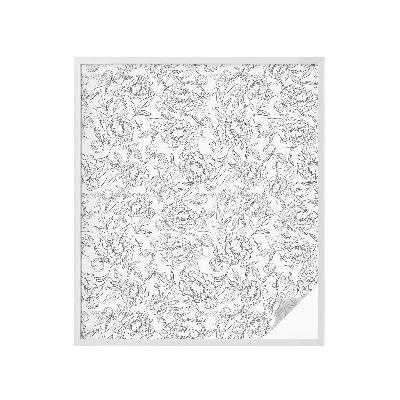 Matinė klijuojama plėvelė langams Gėlių motyvas