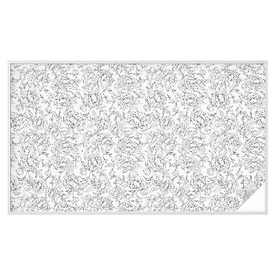 Matinė klijuojama plėvelė langams Gėlių motyvas