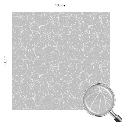 Plėvelė langams privatumui vitražas Lapų elegancija