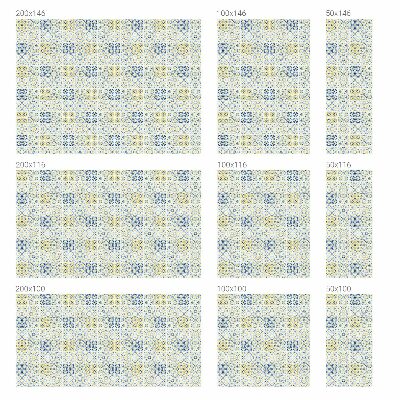 Matinė plėvelė langams su vitražo efektu Klasikinės plytelės