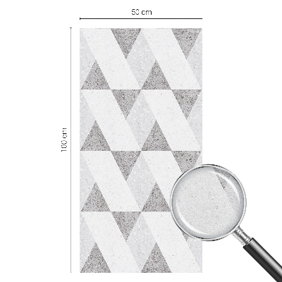 Nepermatoma plėvelė langams Pilki trikampiai