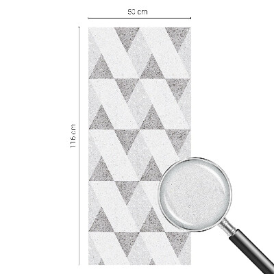 Nepermatoma plėvelė langams Pilki trikampiai