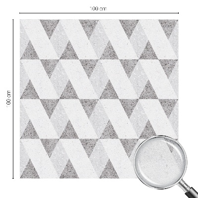 Nepermatoma plėvelė langams Pilki trikampiai