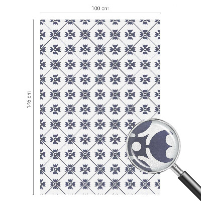 Matinė plėvelė langams su vitražo efektu Augalų motyvas