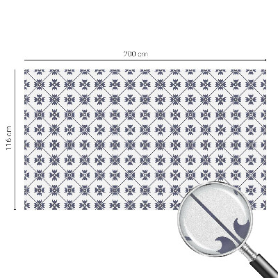 Matinė plėvelė langams su vitražo efektu Augalų motyvas