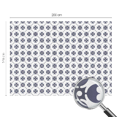 Matinė plėvelė langams su vitražo efektu Augalų motyvas