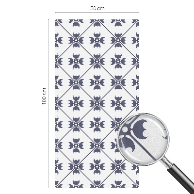 Matinė plėvelė langams su vitražo efektu Augalų motyvas