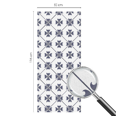 Matinė plėvelė langams su vitražo efektu Augalų motyvas