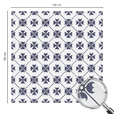 Matinė plėvelė langams su vitražo efektu Augalų motyvas