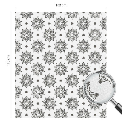 Matinė plėvelė langams su vitražo efektu Klasikinės rozetės