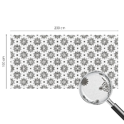 Matinė plėvelė langams su vitražo efektu Klasikinės rozetės