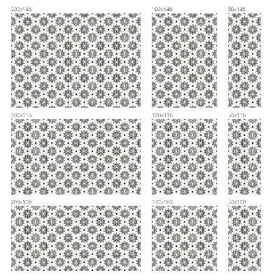 Matinė plėvelė langams su vitražo efektu Klasikinės rozetės