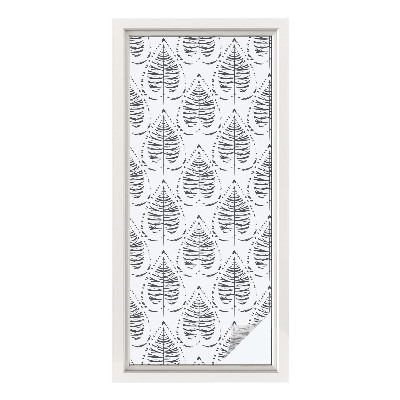 Pieninė plėvelė langams su raštu Lapų elegancija