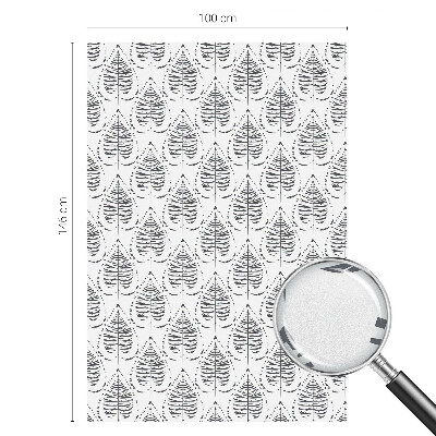 Pieninė plėvelė langams su raštu Lapų elegancija