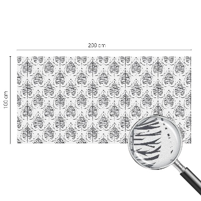 Pieninė plėvelė langams su raštu Lapų elegancija