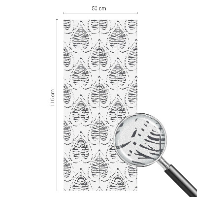 Pieninė plėvelė langams su raštu Lapų elegancija