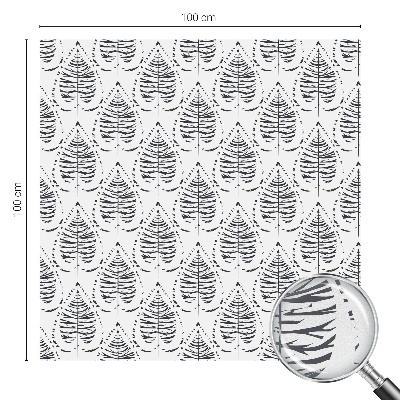 Pieninė plėvelė langams su raštu Lapų elegancija