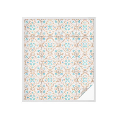 Pieninė plėvelė langams su raštu Kaimiškos plytelės