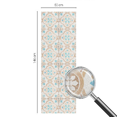 Pieninė plėvelė langams su raštu Kaimiškos plytelės