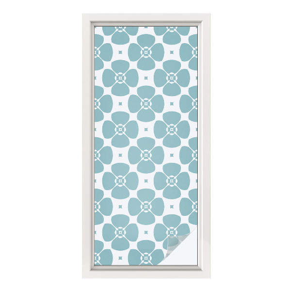 Plėvelė langams privatumui vitražas Gėlių simetrija