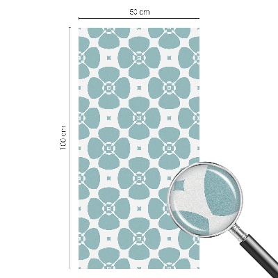 Plėvelė langams privatumui vitražas Gėlių simetrija