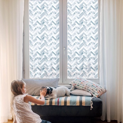 Matinė klijuojama plėvelė langams Geometrinis raštas