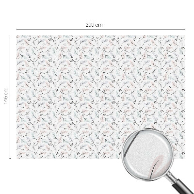 Pieninė plėvelė langams su raštu Augalų lapai