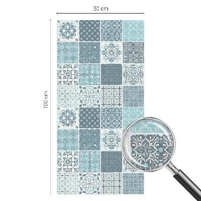 Matinė plėvelė langams su vitražo efektu Boho plytelės