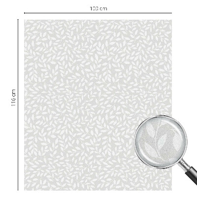 Nepermatoma plėvelė langams Lapinis raštas