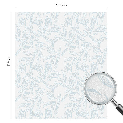 Matinė klijuojama plėvelė langams Eteriniai lapai