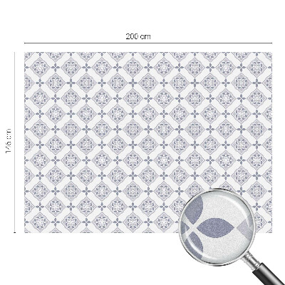 Plėvelė langams privatumui vitražas Gėlių rombai