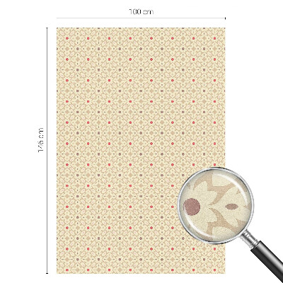 Matinė plėvelė langams su vitražo efektu Gėlių raštai