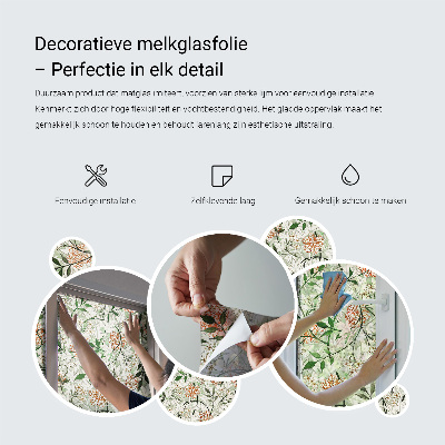 Matinė klijuojama plėvelė langams Nedideli punktai