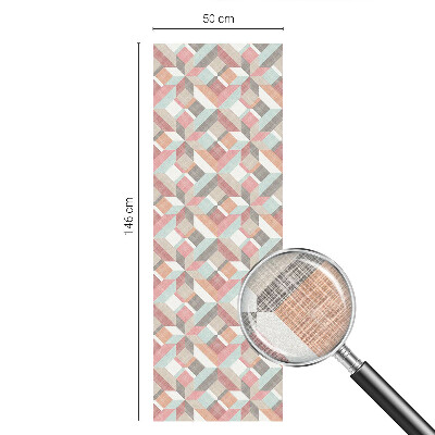 Plėvelė langams privatumui vitražas Geometriniai rombai