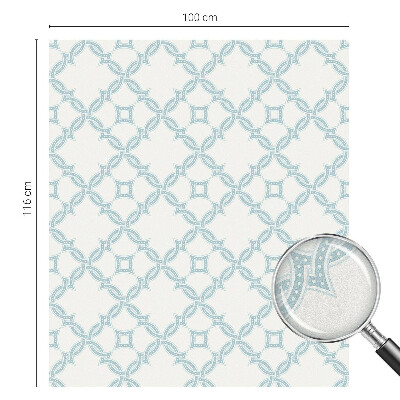 Nepermatoma plėvelė langams Mėlyna geometrija