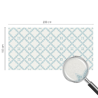 Nepermatoma plėvelė langams Mėlyna geometrija