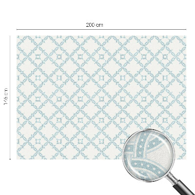 Nepermatoma plėvelė langams Mėlyna geometrija