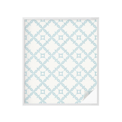 Nepermatoma plėvelė langams Mėlyna geometrija