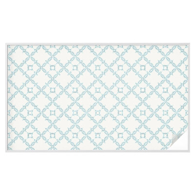 Nepermatoma plėvelė langams Mėlyna geometrija