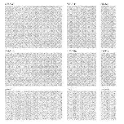 Matinė klijuojama plėvelė langams Gėlių simetrija